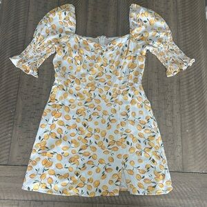 Lemon Print Mi Ami Summer Dress
